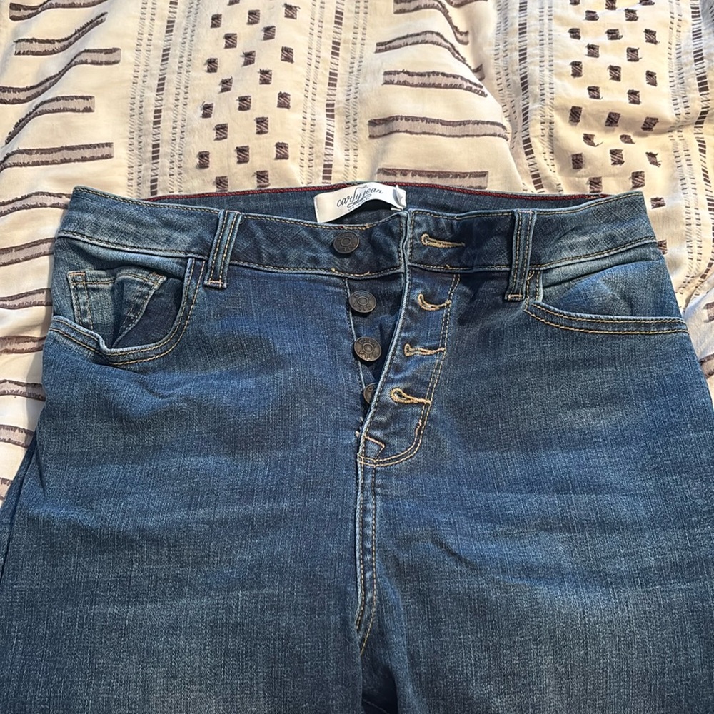 Carly Jean Los Angeles Women's Skinny Jeans - Medium Blue Wash